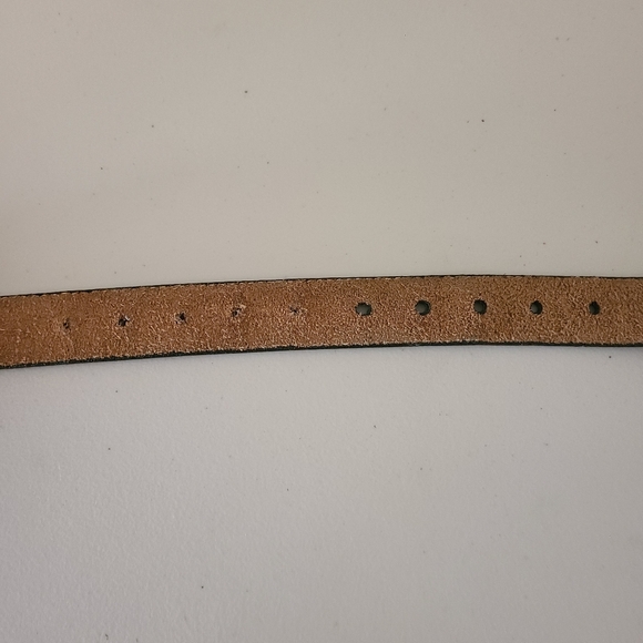 vintage brown leather belt with an english spur buckle size 32 - Picture 5 of 6
